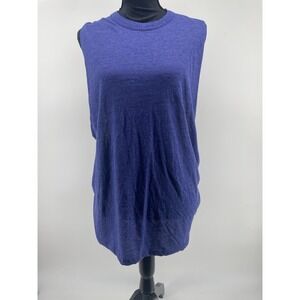 Free People FP Movement Tank Top Womens Large Blue Ultramarine Open Back  NWT